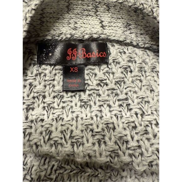 JJ Basics Relaxed Fly Away Open Front Oversized Cardigan Sweater Size XS Gray Bo - Picture 4 of 4